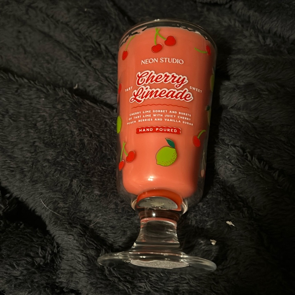 Neon Studio New Cherry Limeade Scented Candle NWOT